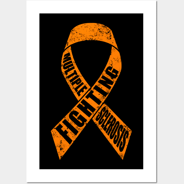 Fighting Multiple Sclerosis Awareness Wall Art by JazlynShyann